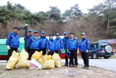 전북산악구조대(바래봉 정화 운동)