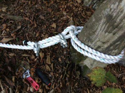 9월29일 전주시산악구조대 천등산 위험구간 정비작업